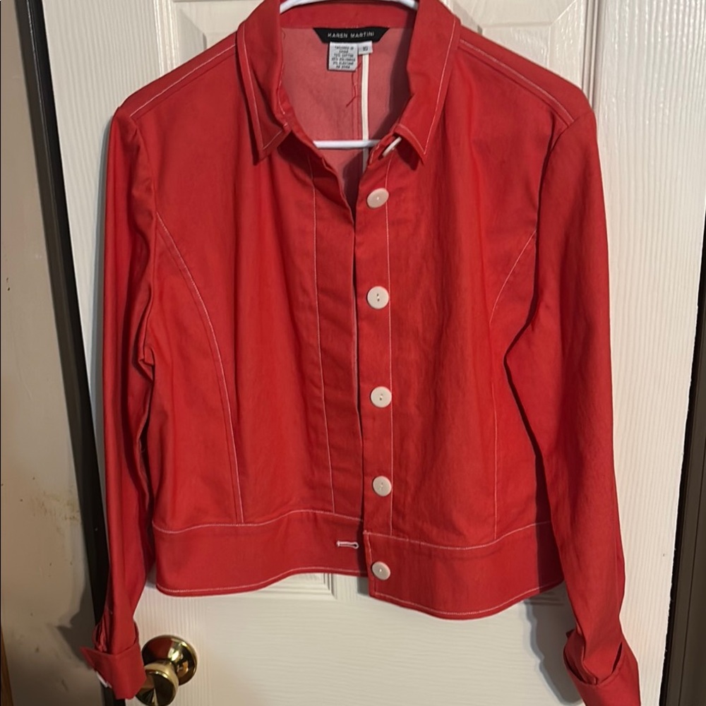 Red Denim Jacket